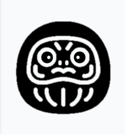 Logo daruma en negro